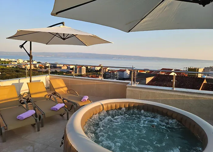 Modern Villa With Jacuzzi, Beautiful Sea View, Near Split! Villa 36A